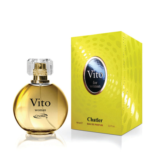 CHATLER Vito for Woman — 100ml Eau de Parfum | Premium Floral-Fruity Fragrance (Magnolia, Cinnamon, Precious Woods)