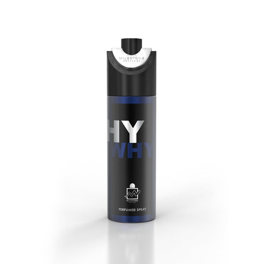 MILESTONE Why Pour Homme — 200ml Deodorant 6-Pack | Premium, Retail-Ready Fragrance (Citrus-Spice, Woody Base) for High-Margin Sales